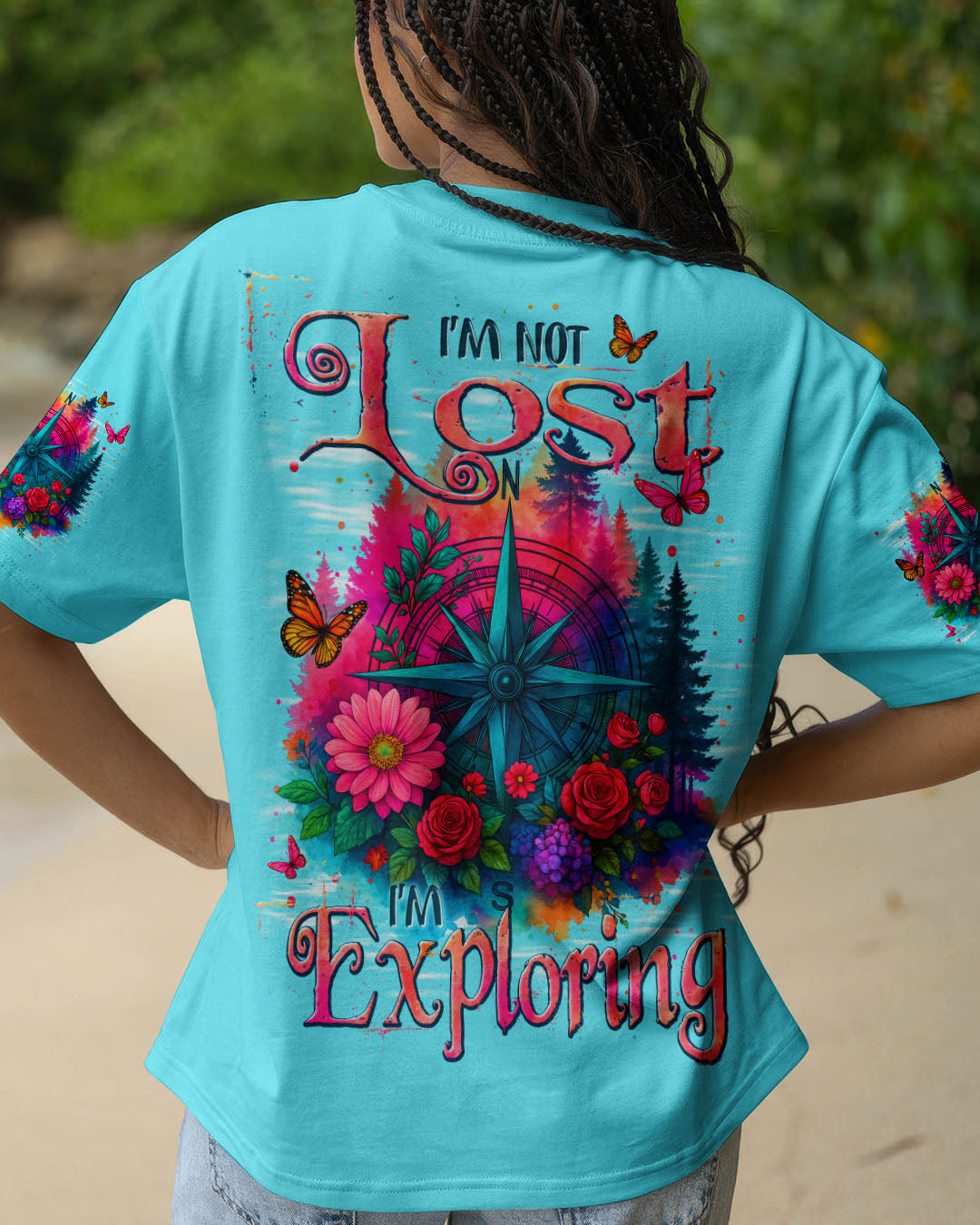 I'M NOT LOST I'M EXPLORING COMPASS ALL OVER PRINT - TYPQ2006253