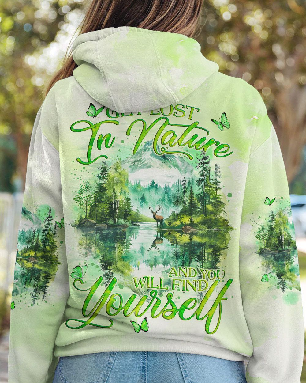 GET LOST IN NATURE AND FIND YOURSELF COMPASS ALL OVER PRINT - TYQY0110244