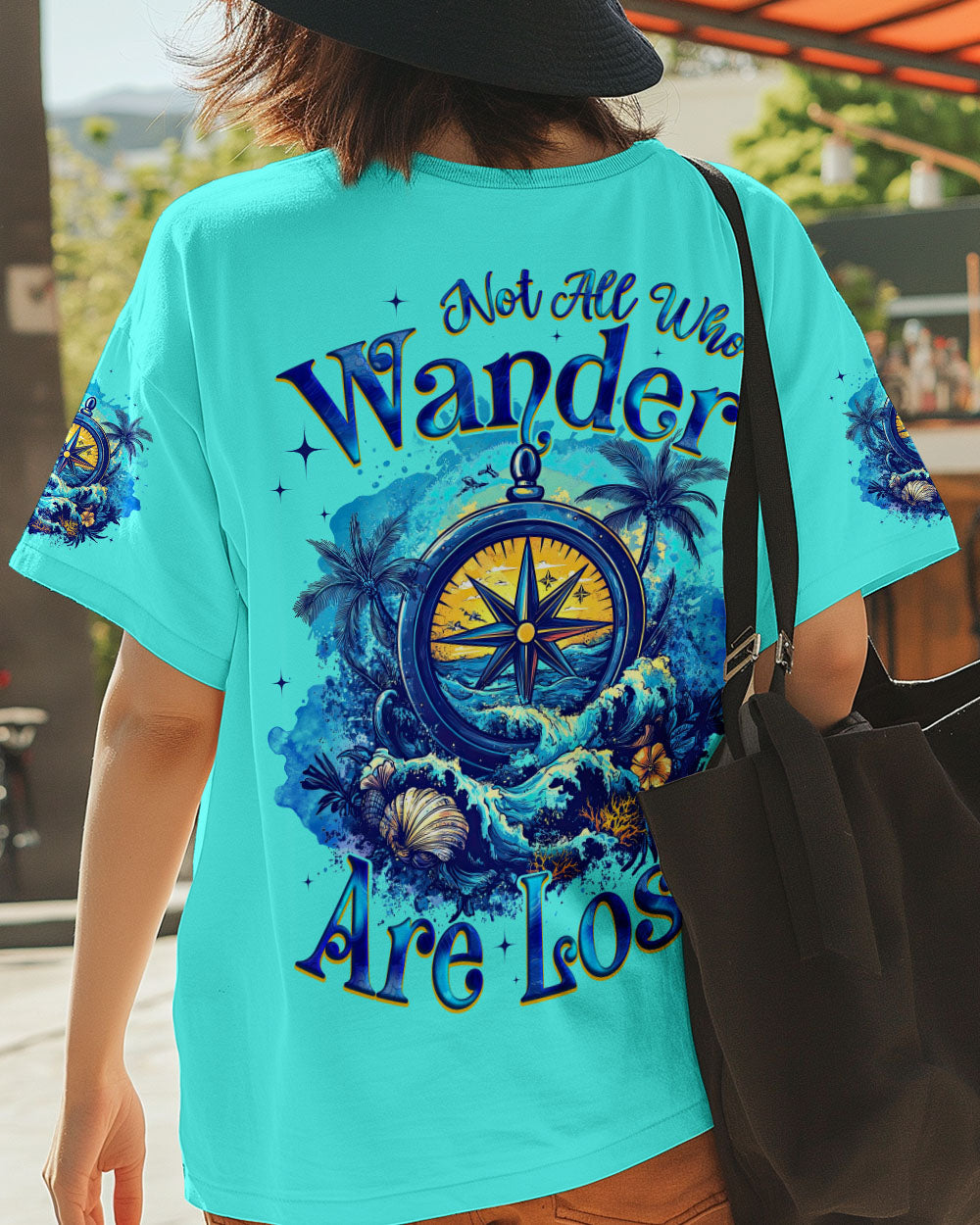 NOT ALL WHO WANDER ARE LOST COMPASS ALL OVER PRINT - TYQY0404254