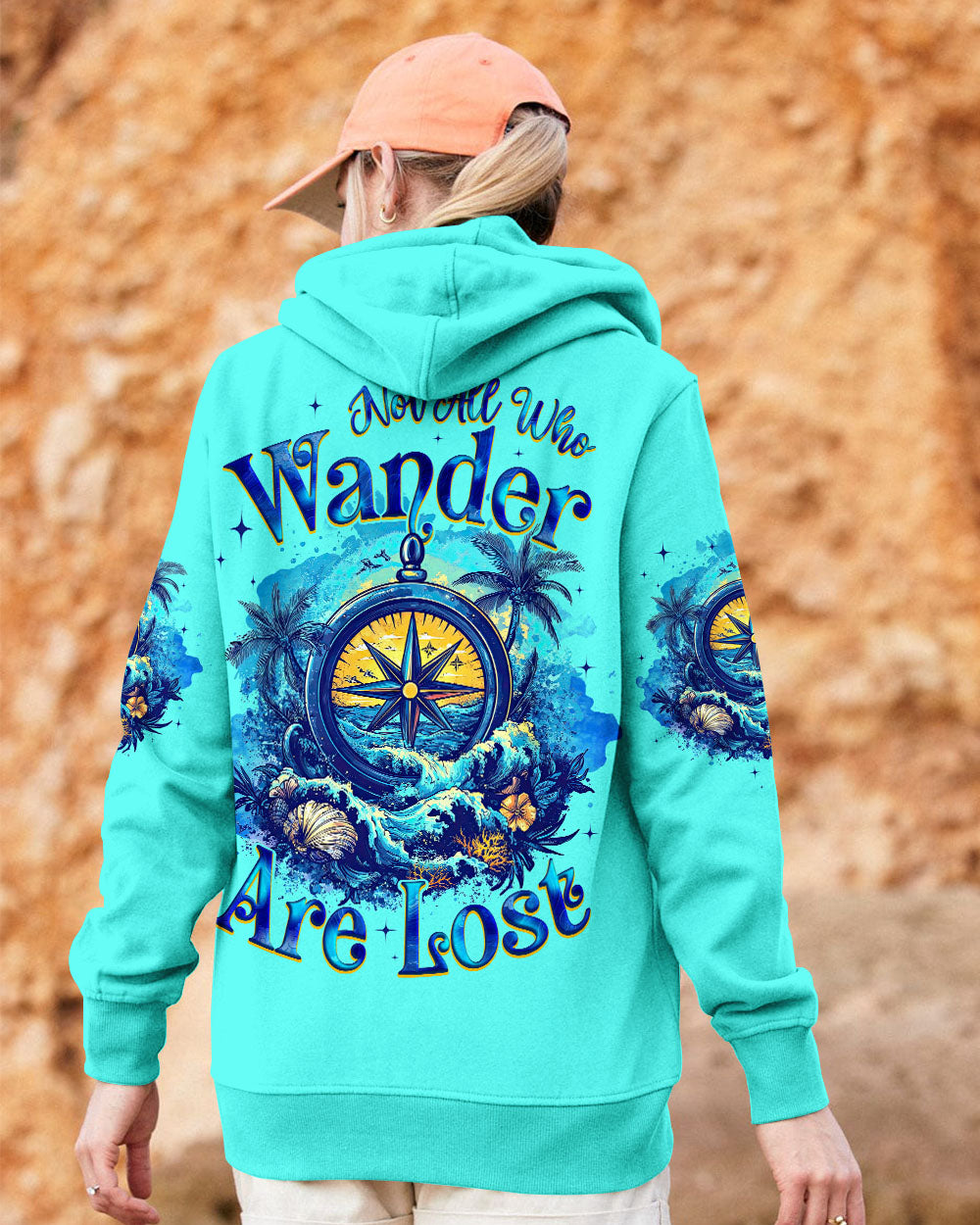 NOT ALL WHO WANDER ARE LOST COMPASS ALL OVER PRINT - TYQY0404254