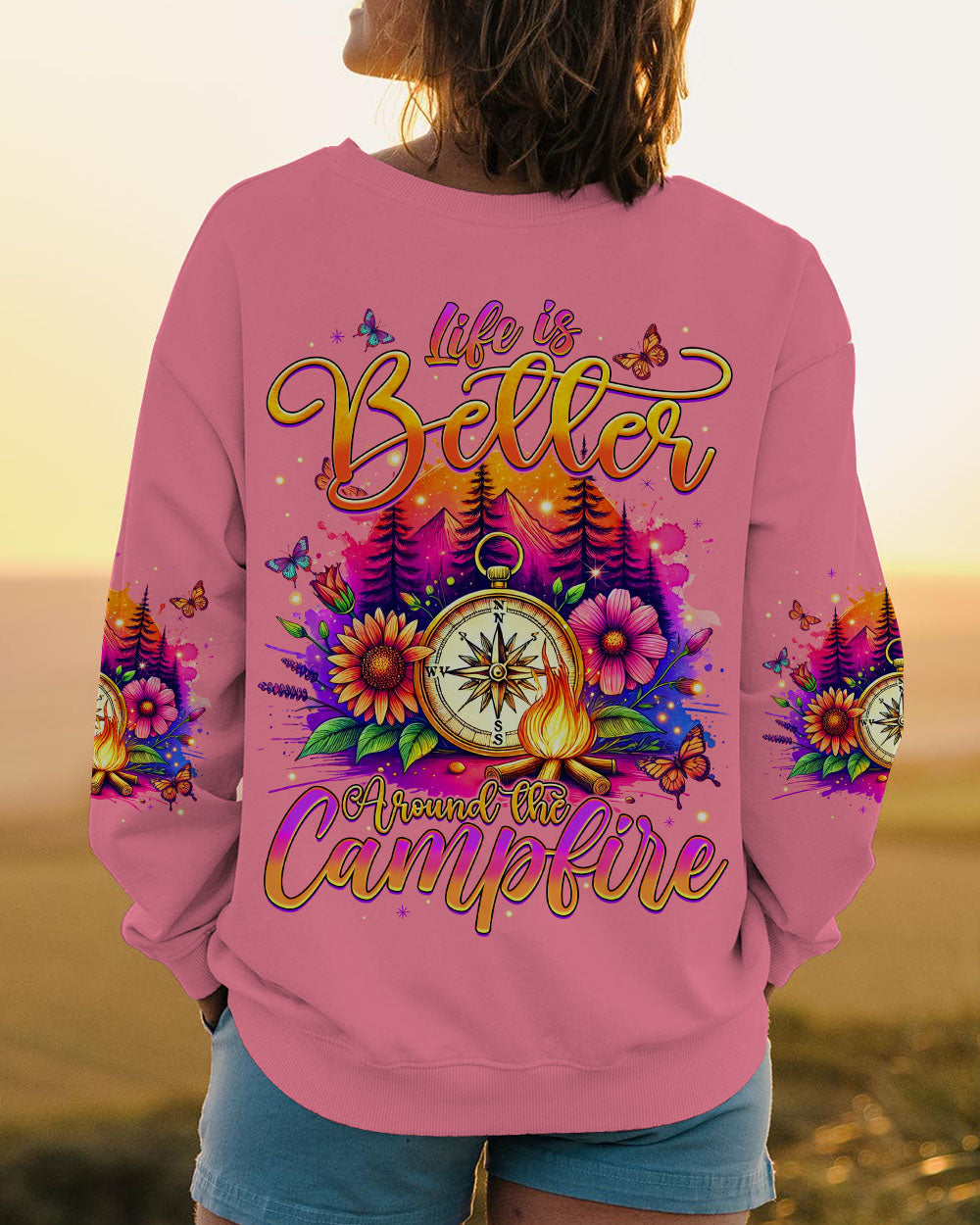 LIFE IS BETTER AROUND THE CAMPFIRE ALL OVER PRINT - TYQY0407242