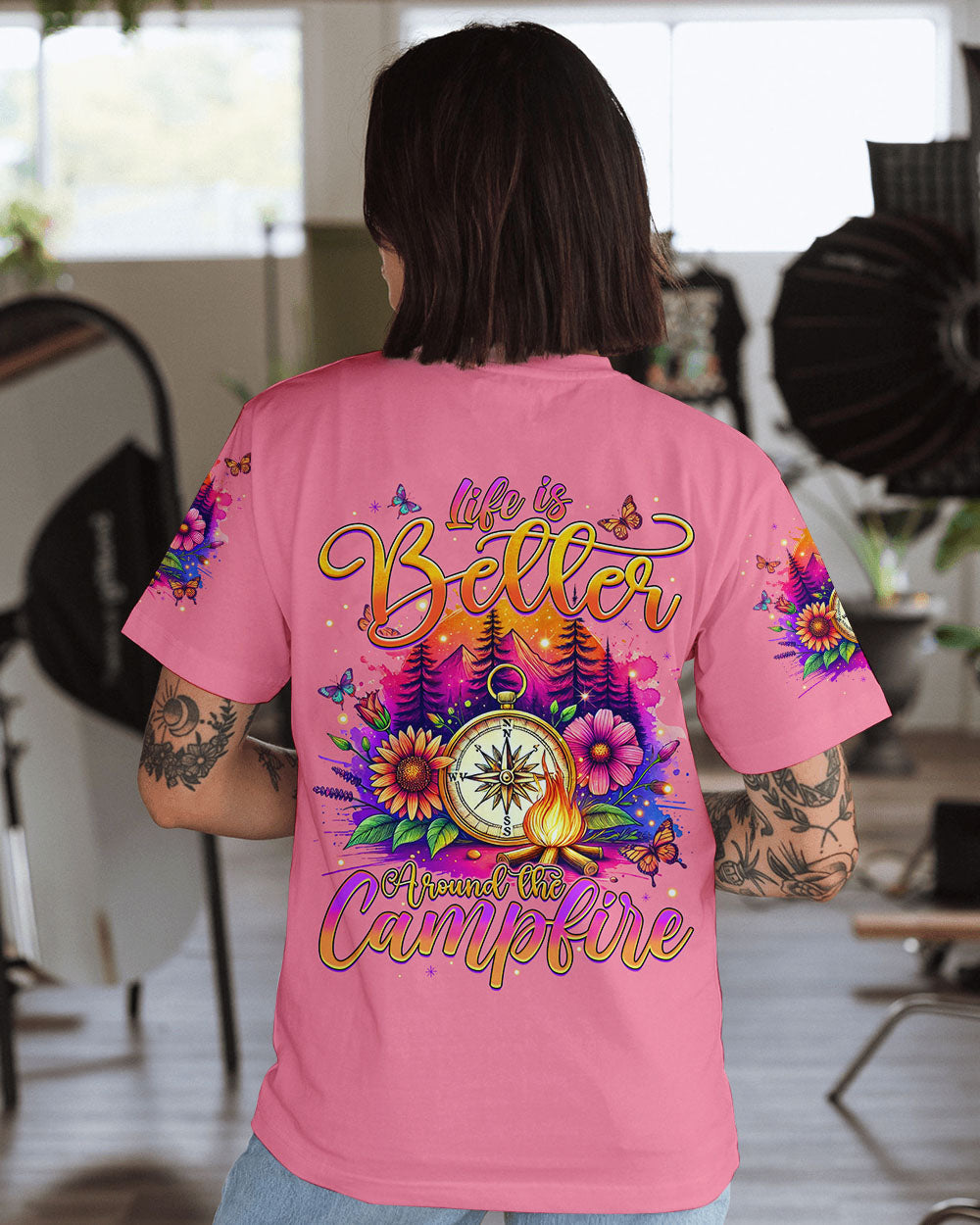 LIFE IS BETTER AROUND THE CAMPFIRE ALL OVER PRINT - TYQY0407242