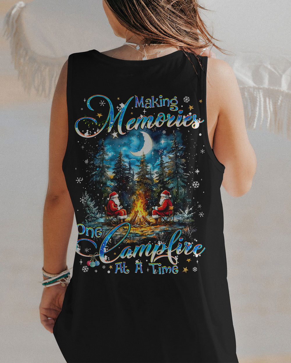 MAKING MEMORIES ONE CAMPFIRE AT A TIME CHRISTMAS ALL OVER PRINT - TYQY0510241
