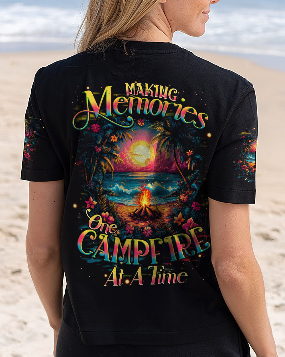 MAKING MEMORIES ONE CAMPFIRE AT A TIME BEACH ALL OVER PRINT - TYQY0512243