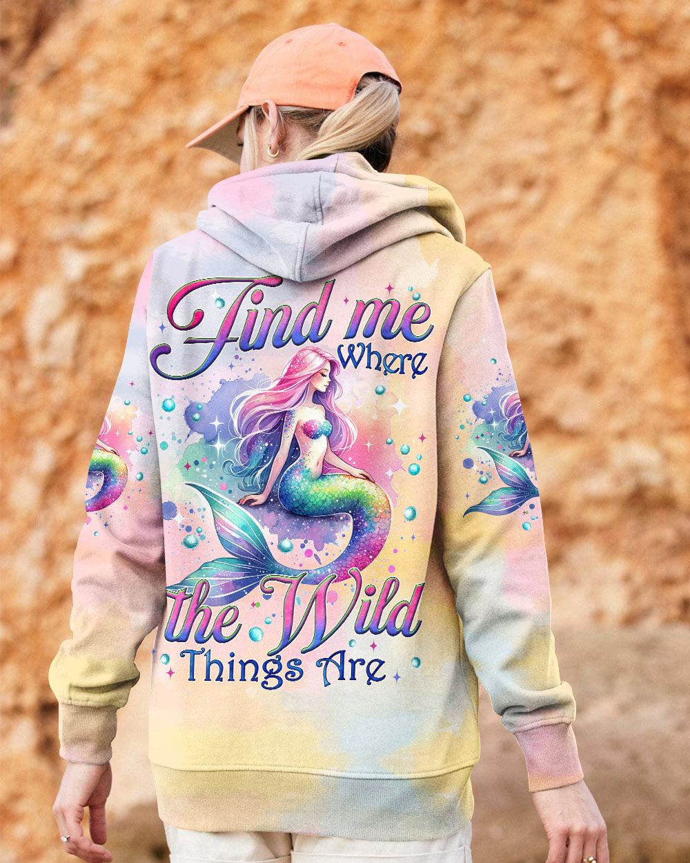 FIND ME WHERE THE WILD THINGS ARE MERMAID ALL OVER PRINT - TYQY0811241