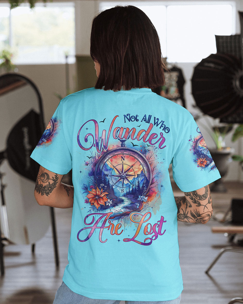 NOT ALL WHO WANDER ARE NOT COMPASS ALL OVER PRINT - TYQY1103254