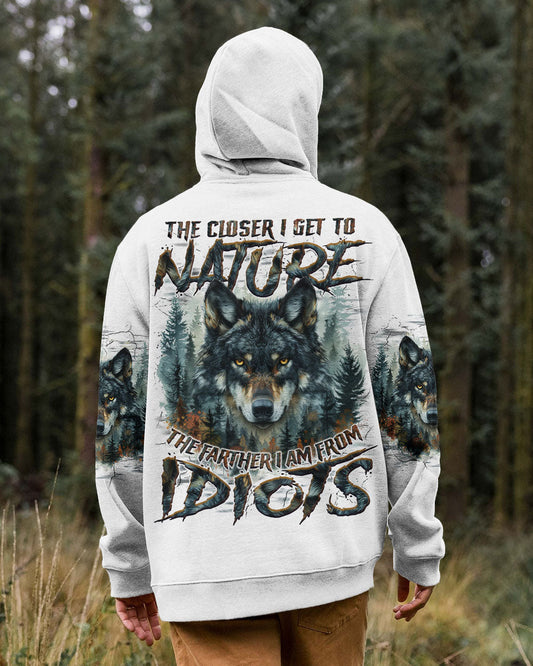 THE CLOSER I GET TO NATURE WOLF ALL OVER PRINT - TYQY1109242