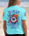 WANDER OFTEN WONDER ALWAYS COMPASS ALL OVER PRINT - TYQY1203253