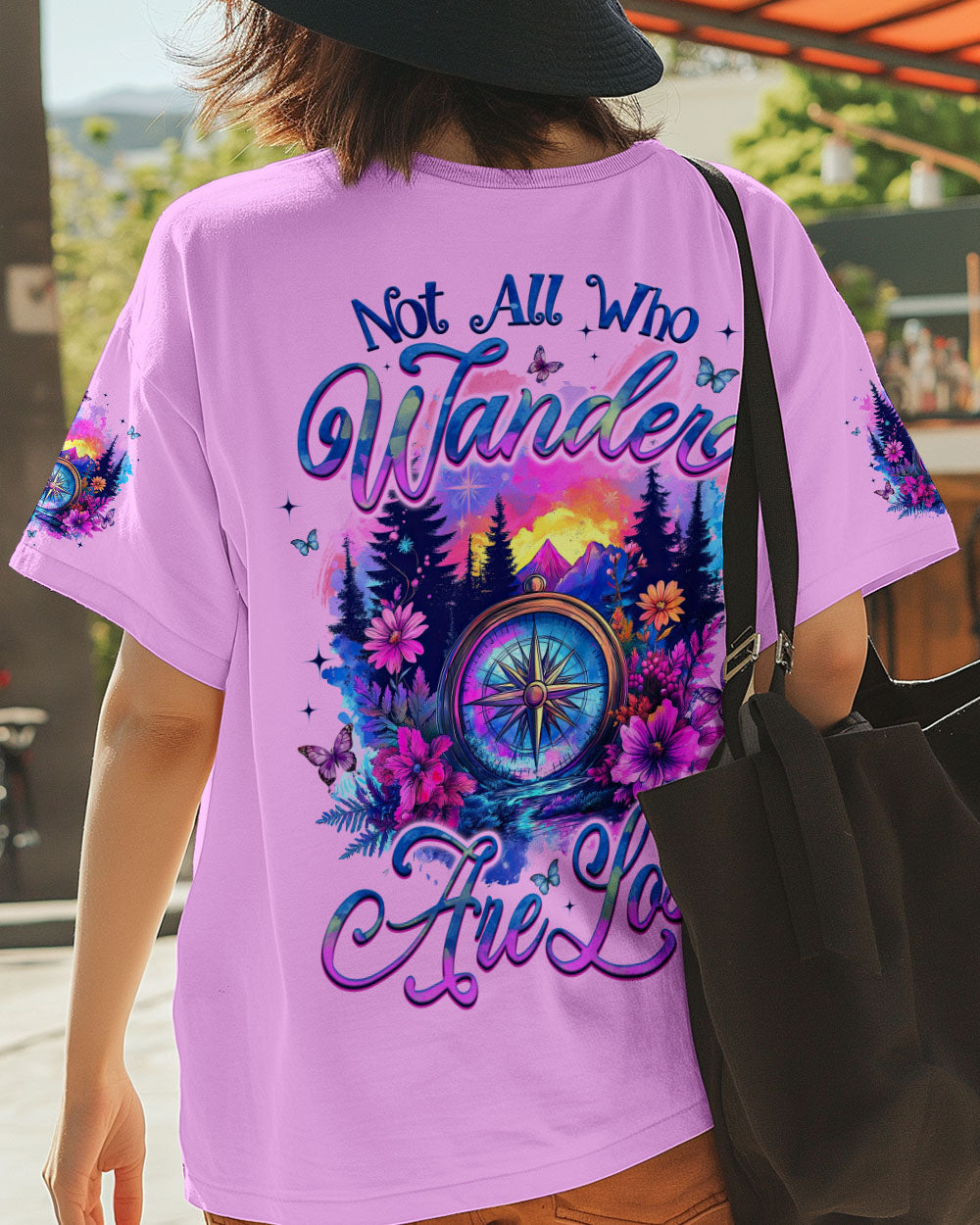 NOT ALL WHO WANDER ARE LOST COMPASS ALL OVER PRINT - TYQY1606254