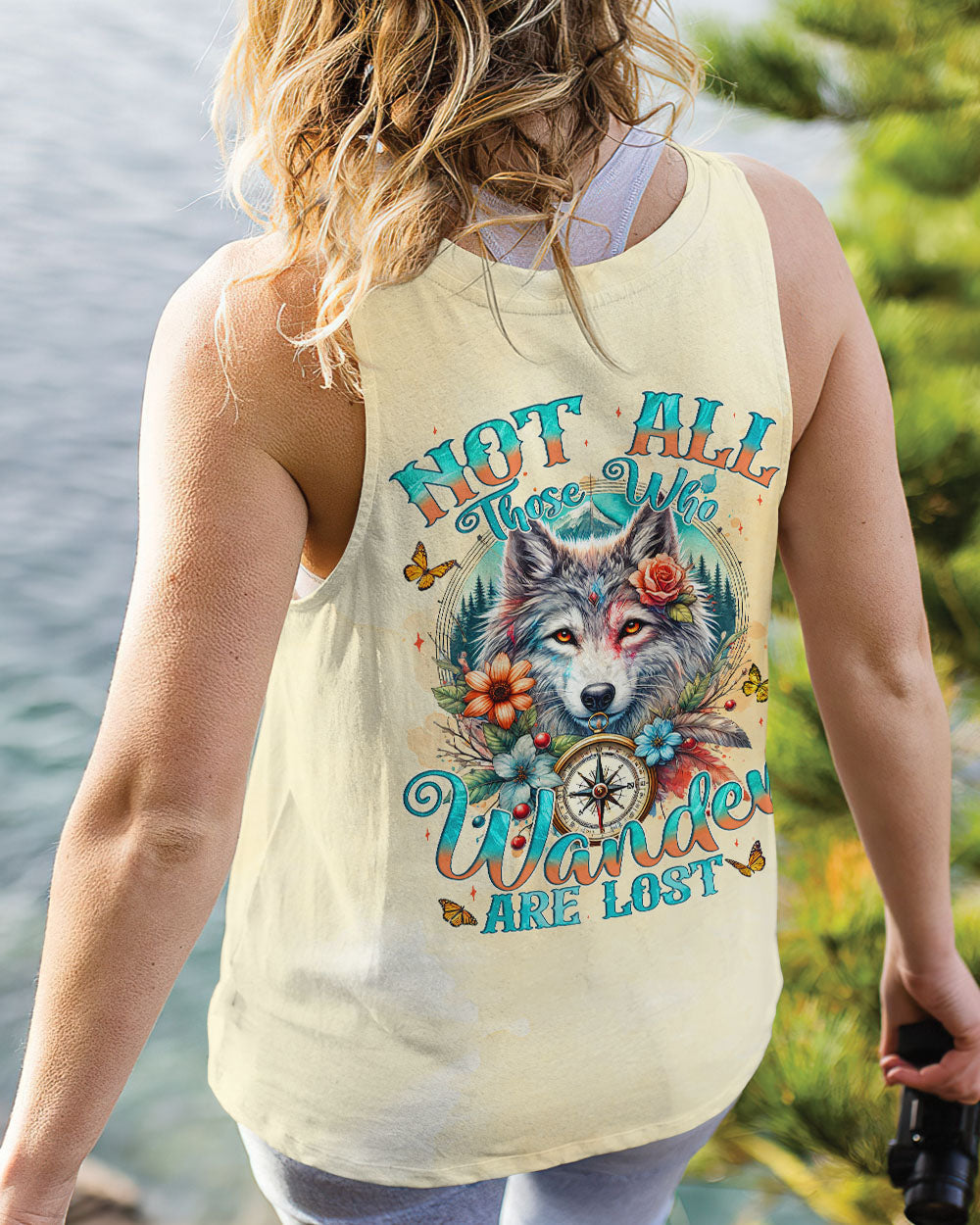 NOT ALL THOSE WHO WANDER ARE LOST WOLF ALL OVER PRINT - TYQY1710244