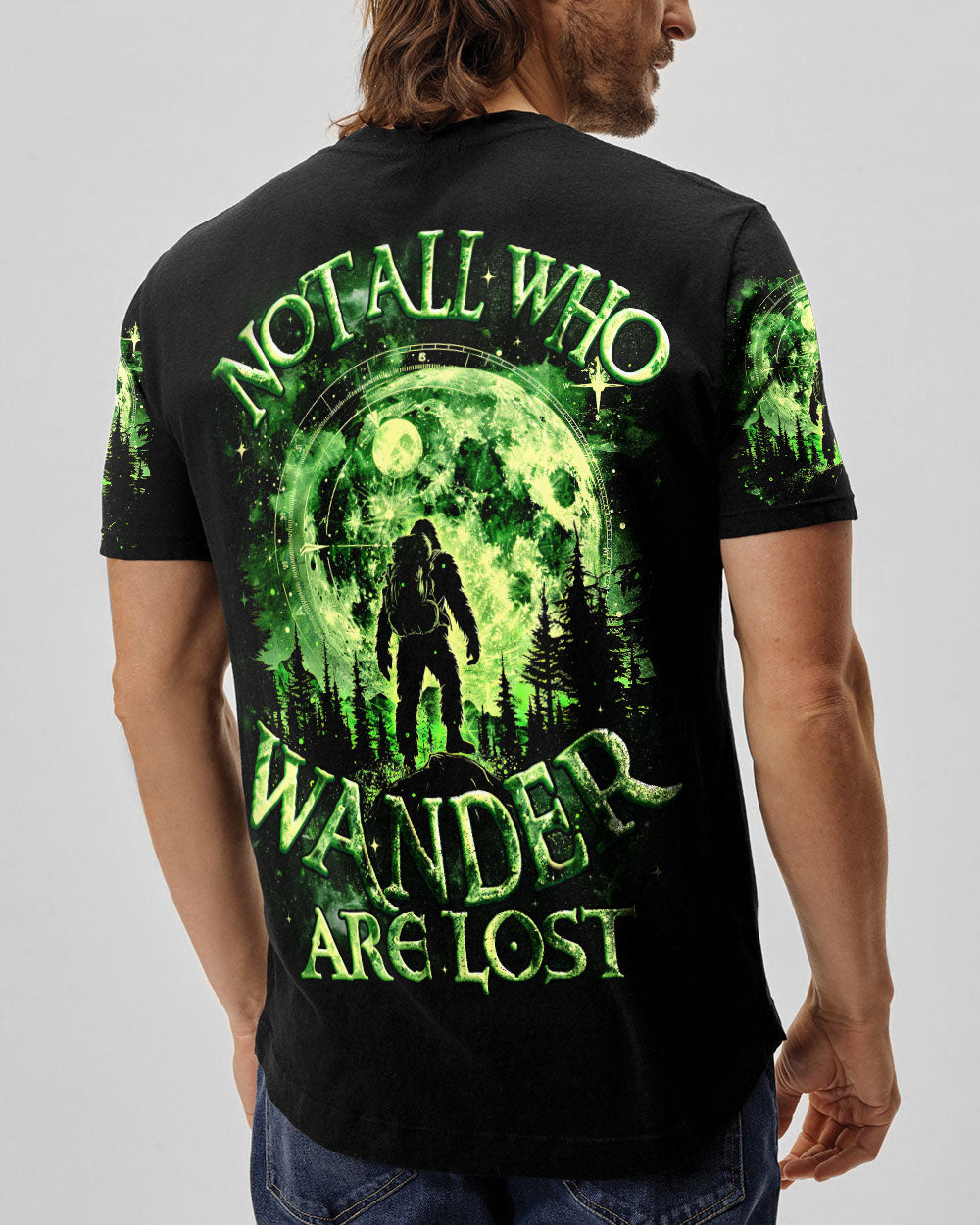 NOT ALL WHO WANDER ARE LOST BIGFOOT ALL OVER PRINT - TYQY2001253