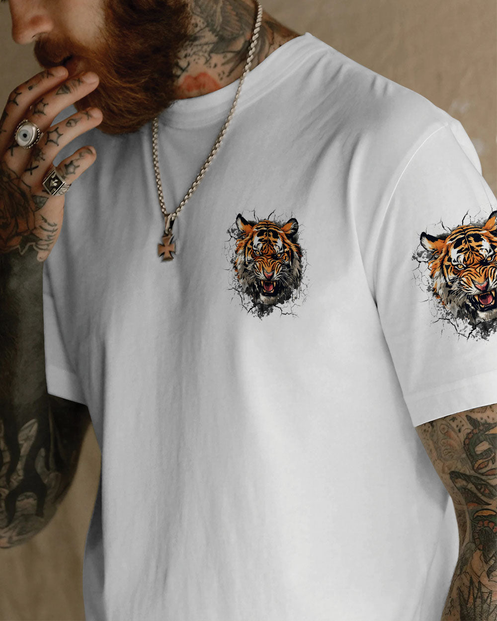 THE CLOSER I GET TO NATURE TIGER ALL OVER PRINT - TYQY2111242