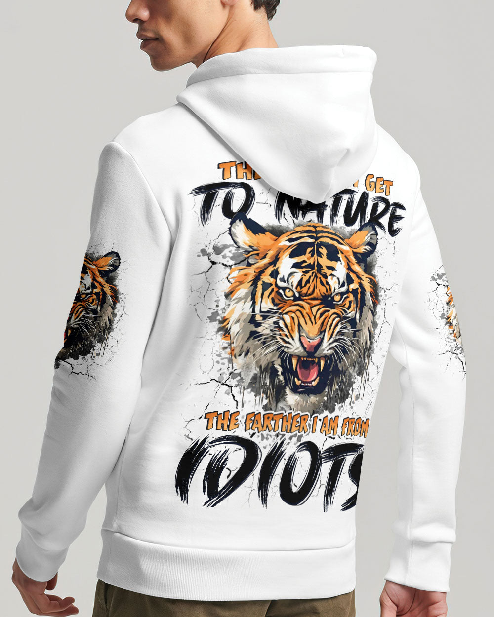 THE CLOSER I GET TO NATURE TIGER ALL OVER PRINT - TYQY2111242