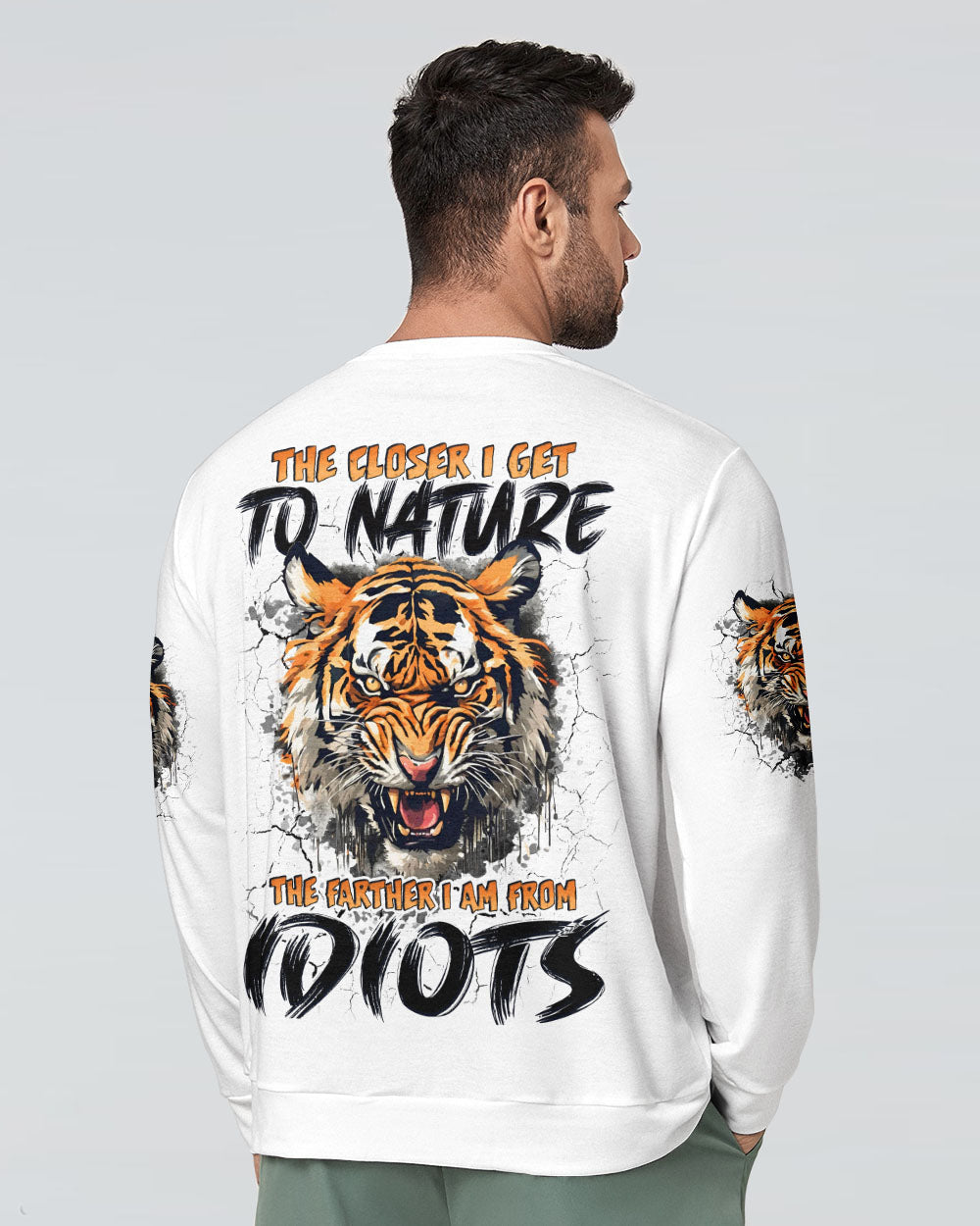 THE CLOSER I GET TO NATURE TIGER ALL OVER PRINT - TYQY2111242