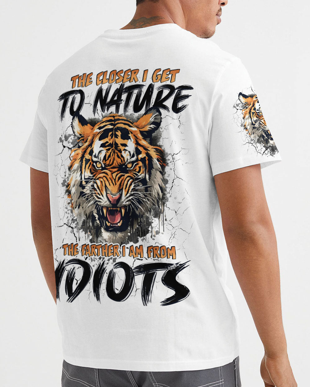 THE CLOSER I GET TO NATURE TIGER ALL OVER PRINT - TYQY2111242