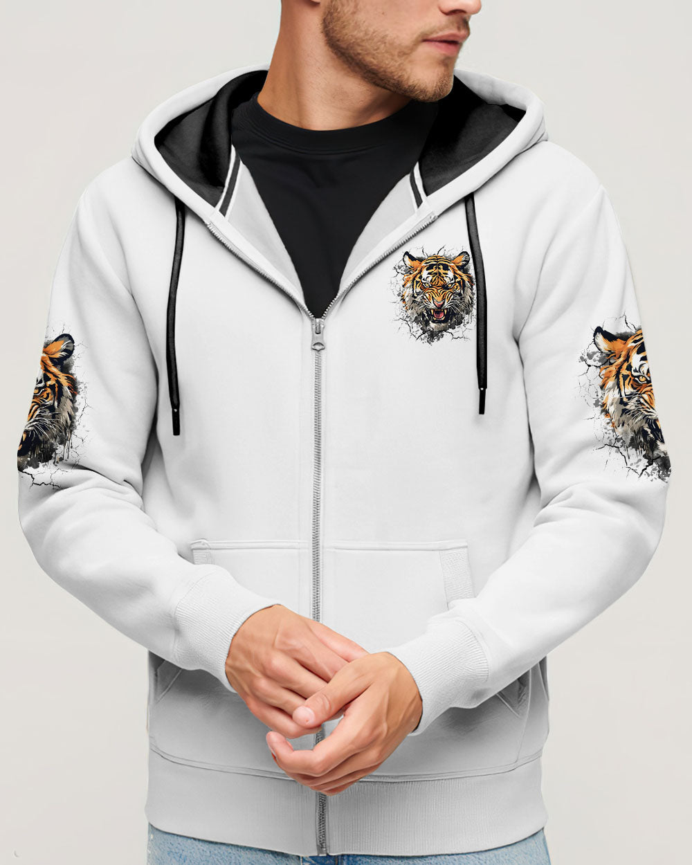 THE CLOSER I GET TO NATURE TIGER ALL OVER PRINT - TYQY2111242