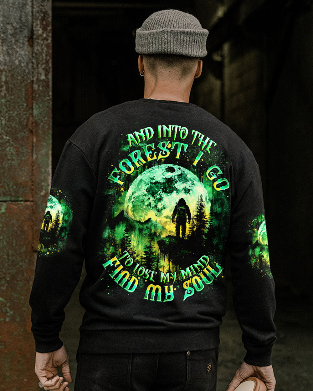 AND INTO THE FOREST I GO BIGFOOT ALL OVER PRINT - TYQY2301252