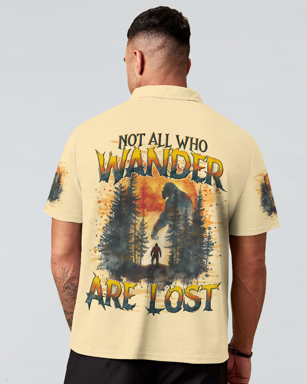 NOT ALL WHO WANDER ARE LOST BIGFOOT ALL OVER PRINT - TYQY2310242