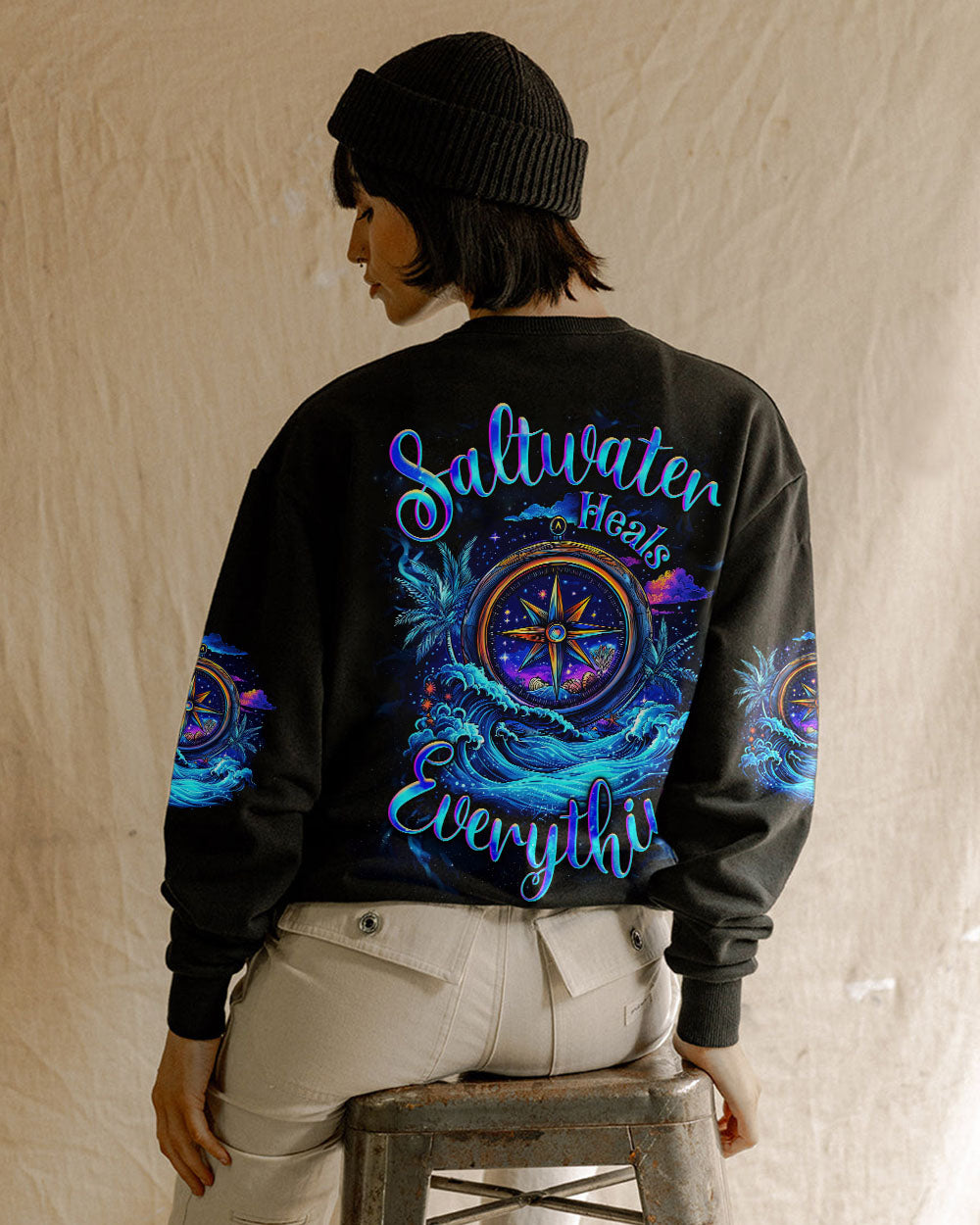 SALTWATER HEALS EVERYTHING COMPASS ALL OVER PRINT - TYQY2603252