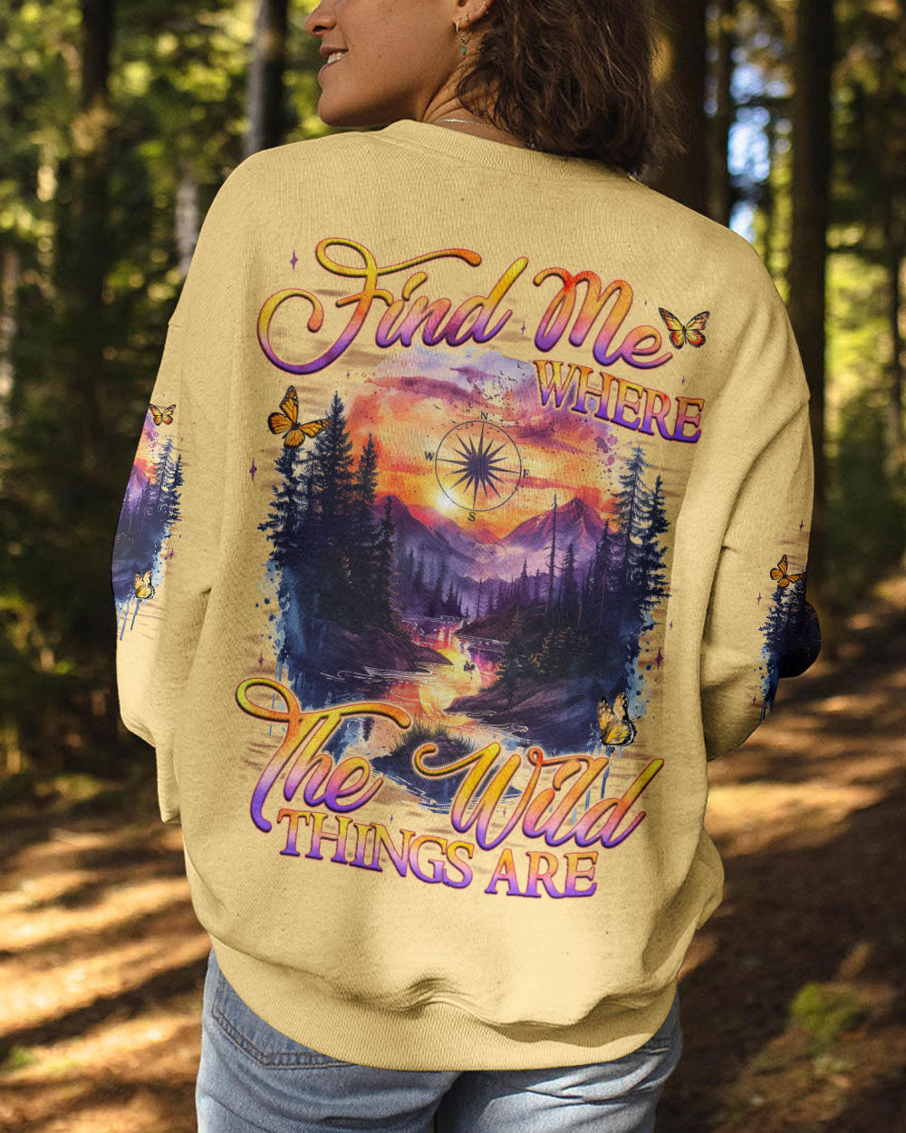FIND ME WHERE THE WILD THINGS ARE ALL OVER PRINT - TYQY2609241