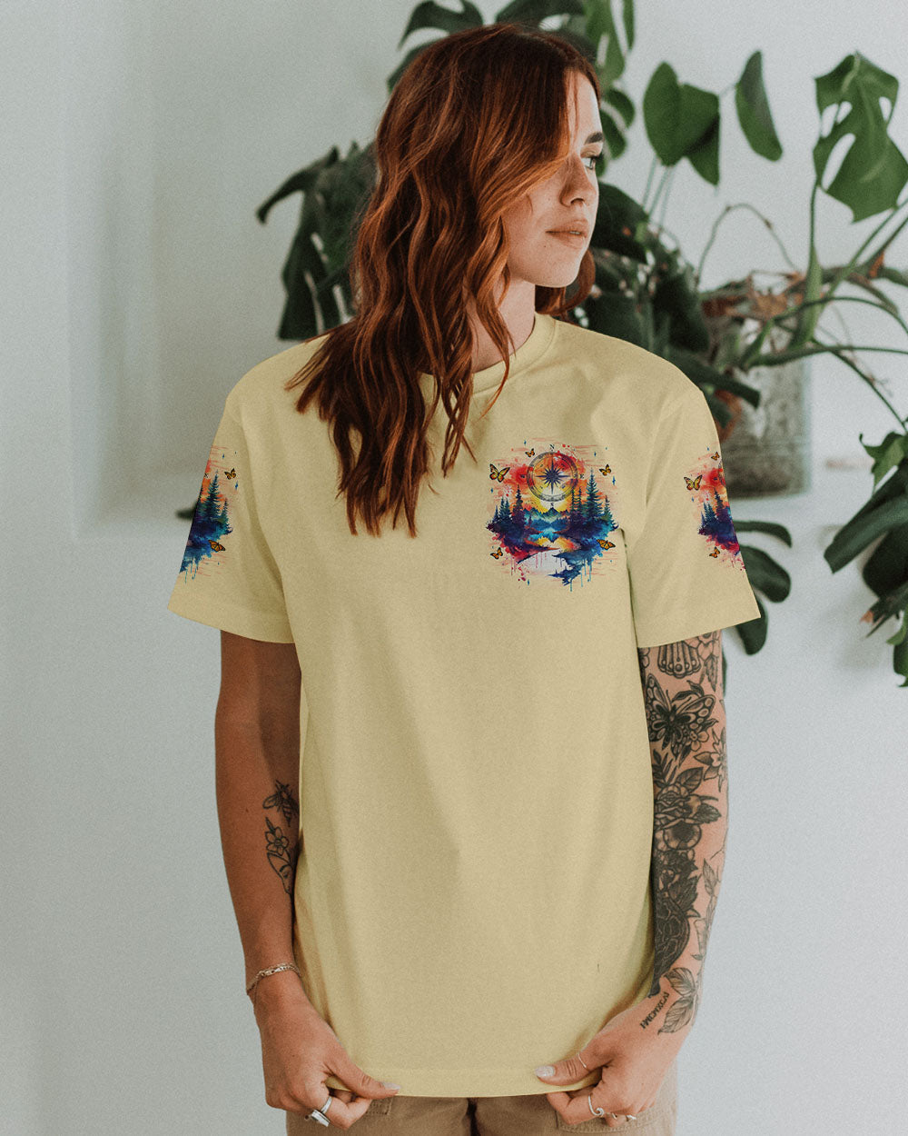 WANDER OFTEN WONDER ALWAYS COMPASS ALL OVER PRINT - TYQY2709243
