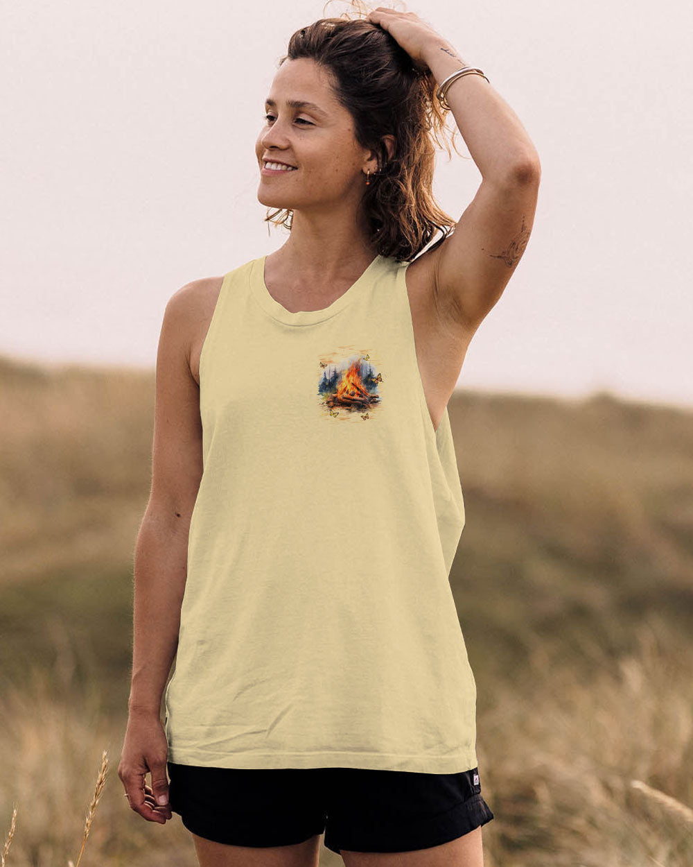 JUST CAMPFIRE NIGHTS ALL OVER PRINT - TYQY2910243