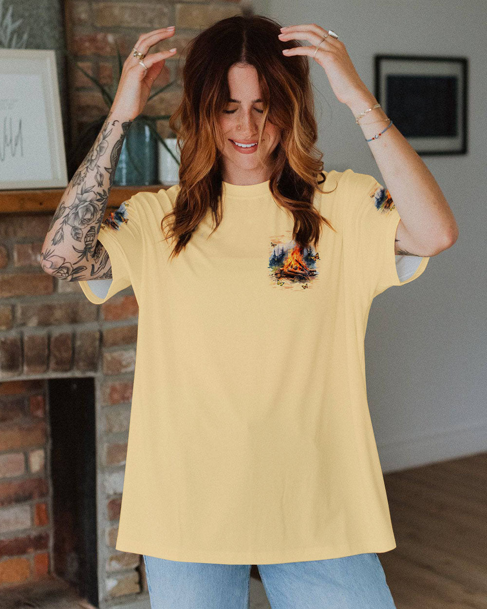 JUST CAMPFIRE NIGHTS ALL OVER PRINT - TYQY2910243