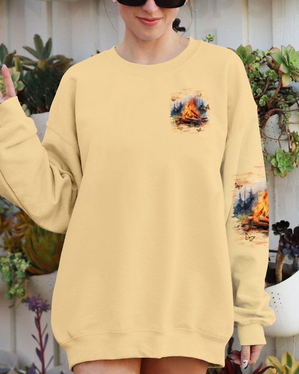 JUST CAMPFIRE NIGHTS ALL OVER PRINT - TYQY2910243
