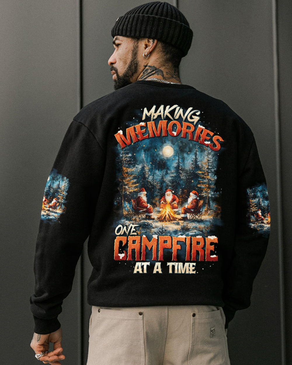 MAKING MEMORIES ONE CAMPFIRE AT A TIME CHRISTMAS ALL OVER PRINT - TYTD0310242