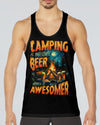 CAMPING IS AWESOME BEER MAKE IT AWESOMER ALL OVER PRINT - TYTD0506251