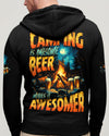 CAMPING IS AWESOME BEER MAKE IT AWESOMER ALL OVER PRINT - TYTD0506251