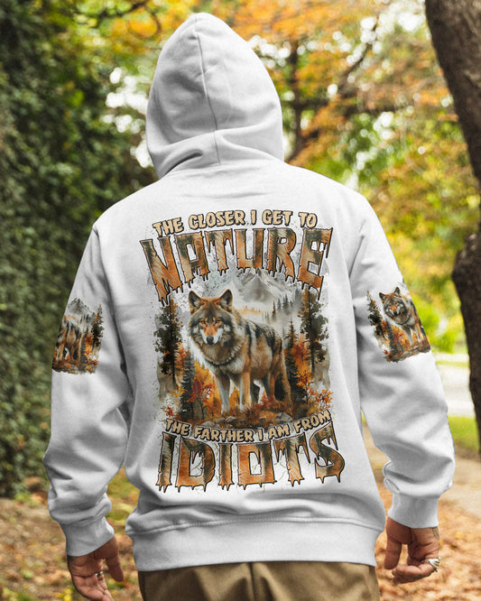 THE CLOSER I GET TO NATURE WOLF ALL OVER PRINT - TYTD0609241