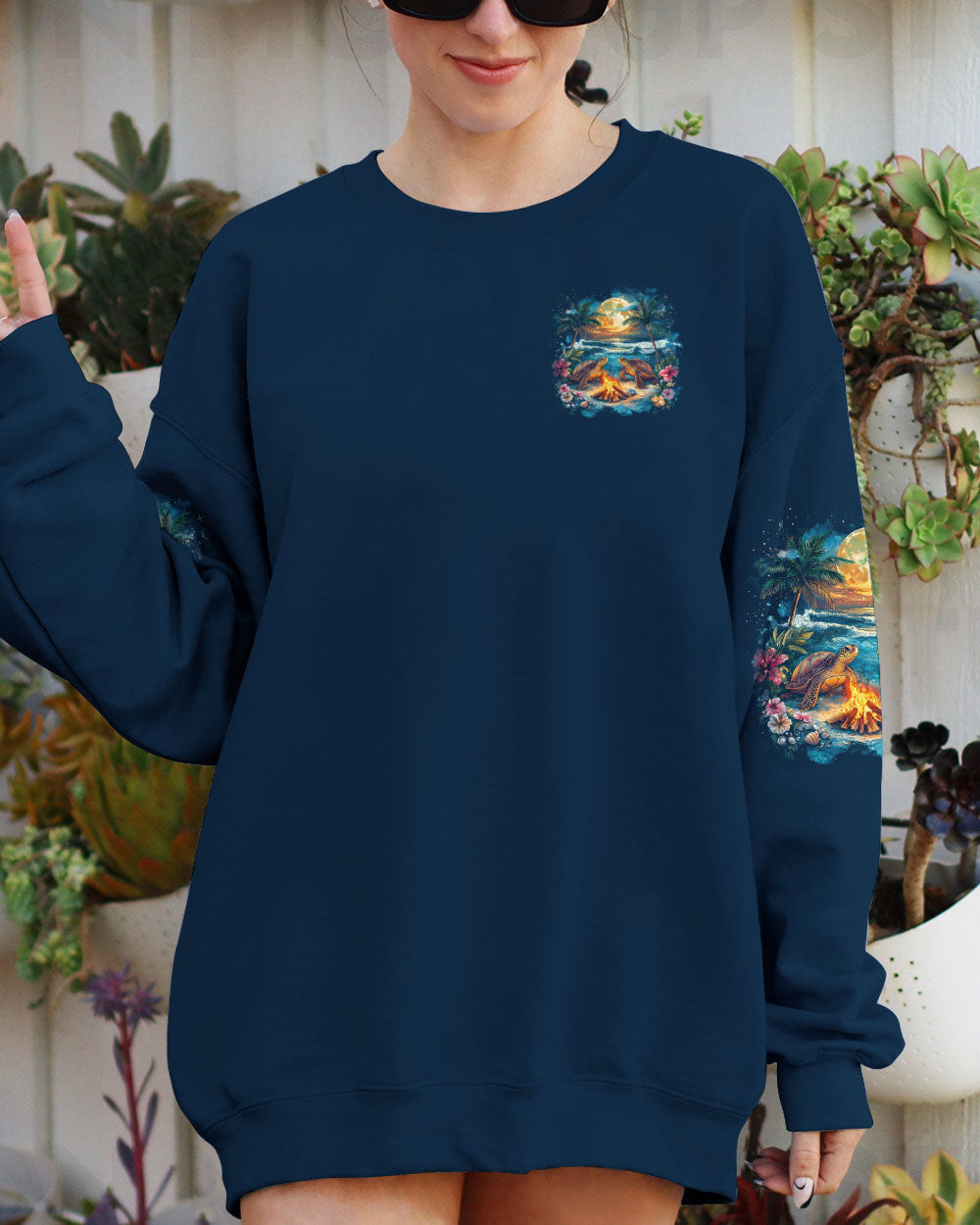 MAKING MEMORIES ONE CAMPFIRE AT A TIME TURTLE ALL OVER PRINT - TYTD0712243