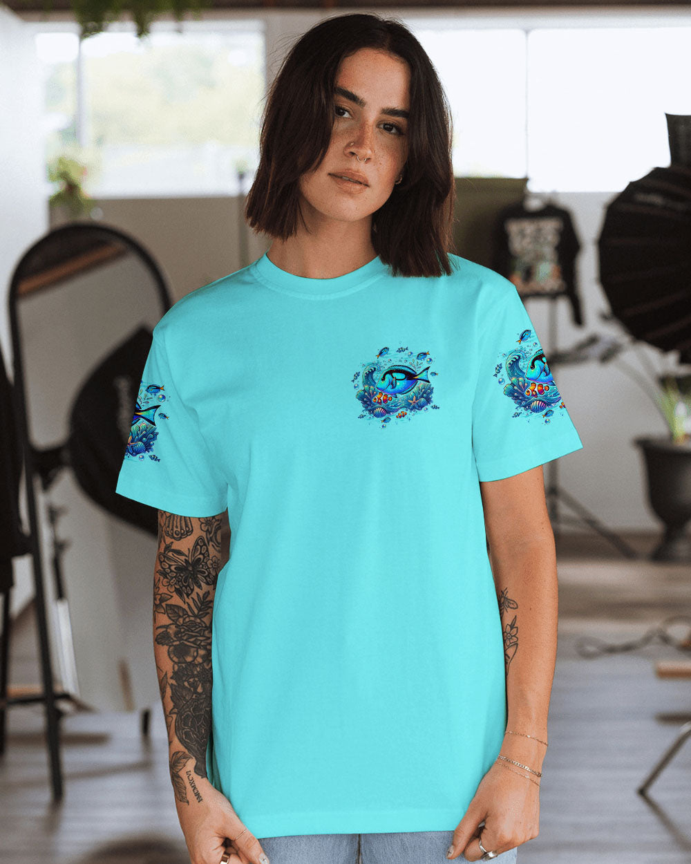 NOT ALL WHO WANDER ARE LOST FISH ALL OVER PRINT - TYTD0907241