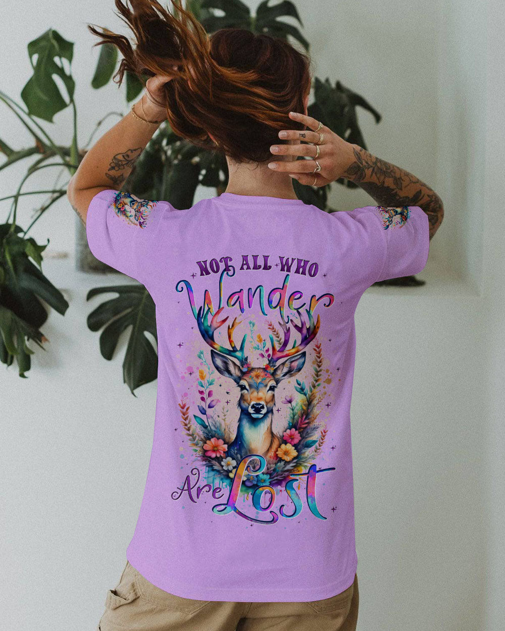 NOT ALL WHO WANDER ARE LOST DEER ALL OVER PRINT - TYTD1410243