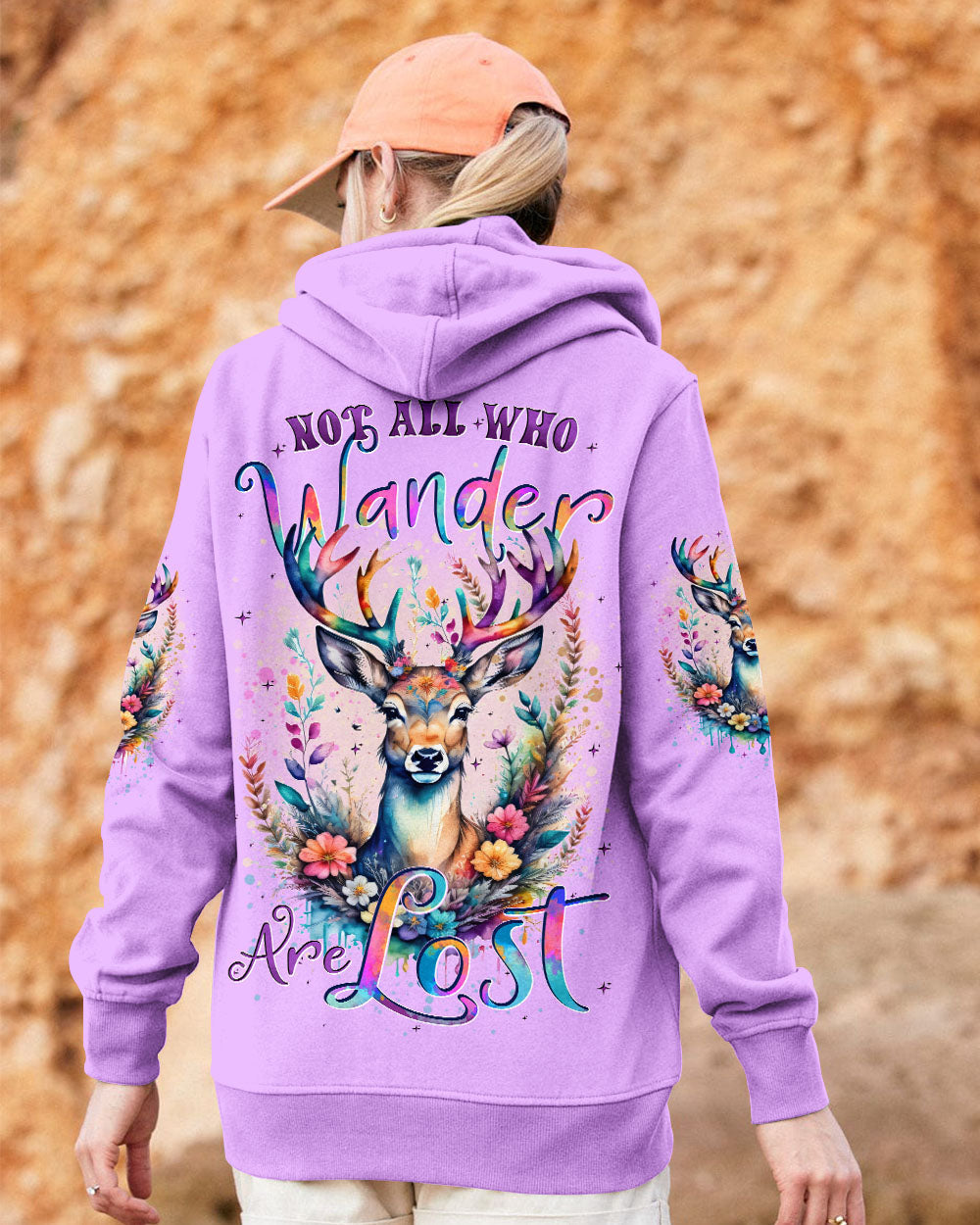 NOT ALL WHO WANDER ARE LOST DEER ALL OVER PRINT - TYTD1410243