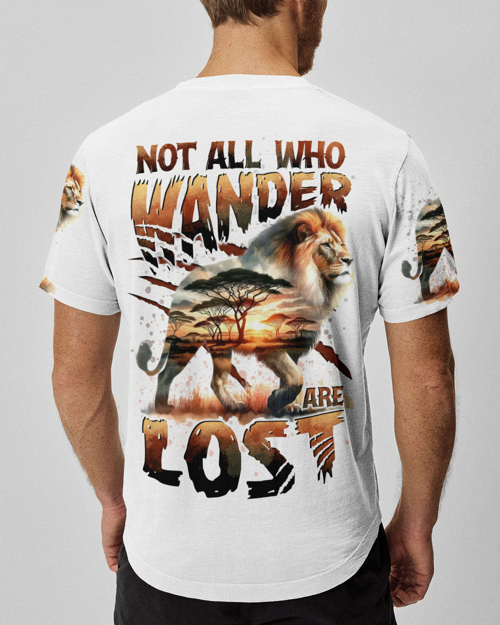 NOT ALL WHO WANDER ARE LOST LION ALL OVER PRINT - TYTD1809242