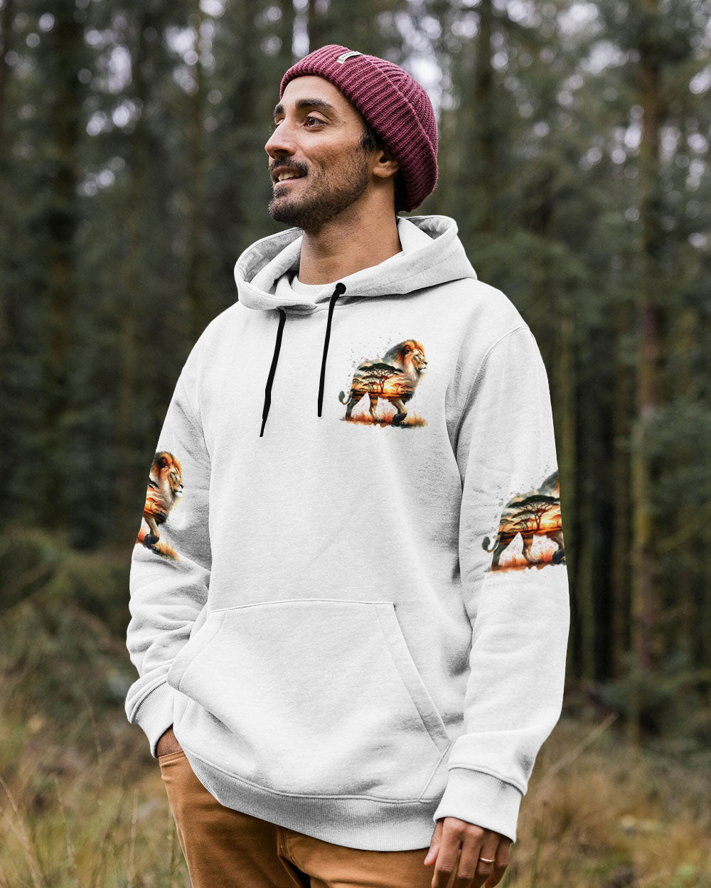 NOT ALL WHO WANDER ARE LOST LION ALL OVER PRINT - TYTD1809242