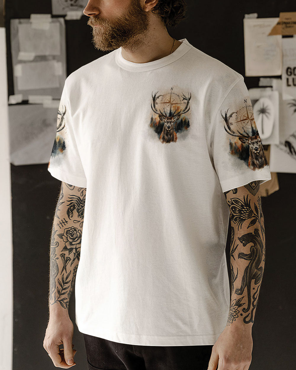 NOT ALL WHO WANDER ARE LOST DEER ALL OVER PRINT - TYTD2210244