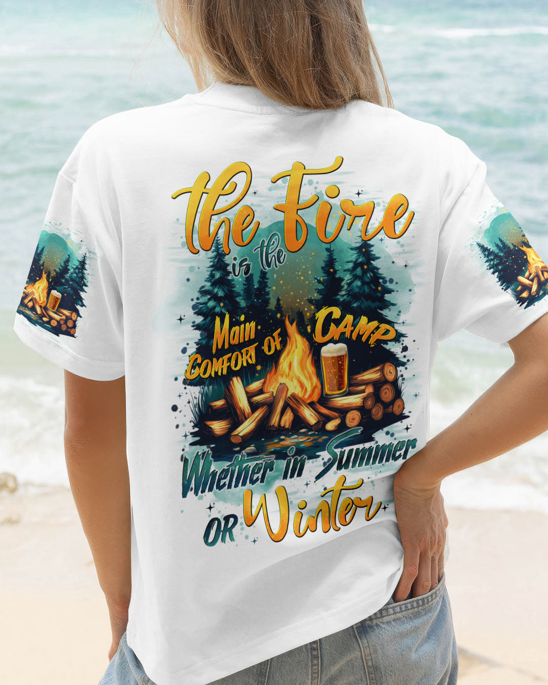 THE FIRE IS THE MAIN COMFORT OF CAMP ALL OVER PRINT - TYTD2506253