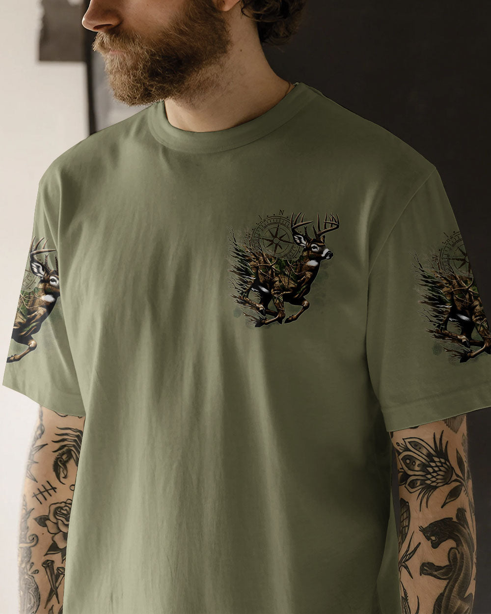 NOT ALL WHO WANDER ARE LOST DEER HUNTING CAMO ALL OVER PRINT - TYTD2911244