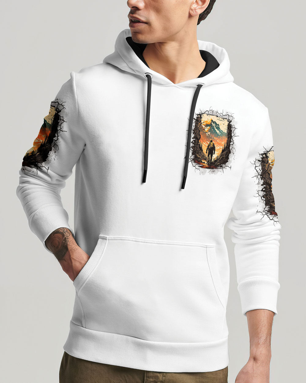 THE MOUNTAINS ARE CALLING ALL OVER PRINT - TYTD3007252
