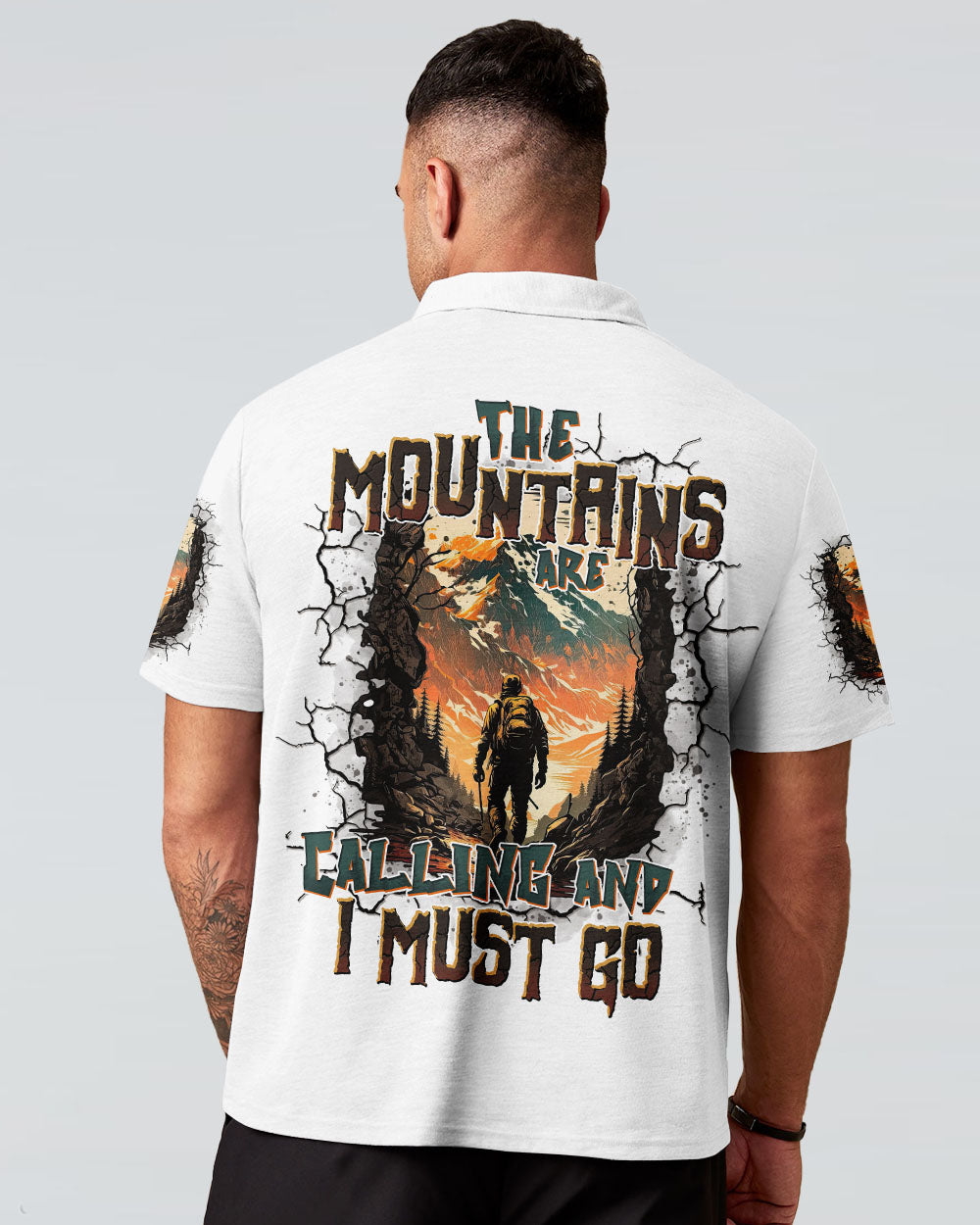THE MOUNTAINS ARE CALLING ALL OVER PRINT - TYTD3007252
