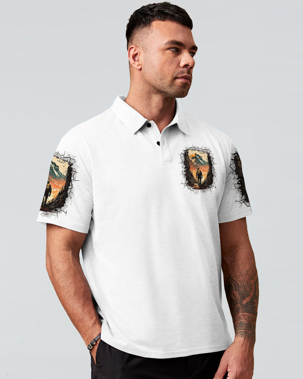 THE MOUNTAINS ARE CALLING ALL OVER PRINT - TYTD3007252