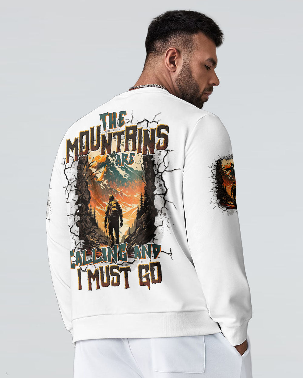 THE MOUNTAINS ARE CALLING ALL OVER PRINT - TYTD3007252