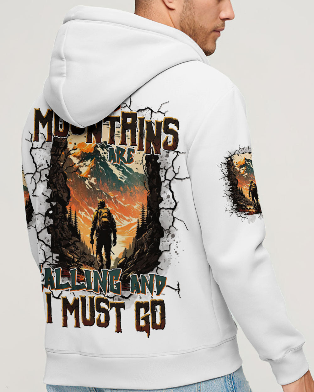 THE MOUNTAINS ARE CALLING ALL OVER PRINT - TYTD3007252
