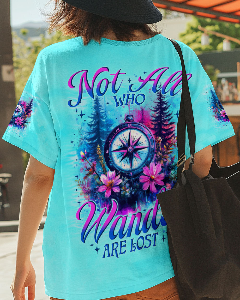 NOT ALL WHO WANDER ARE LOST COMPASS ALL OVER PRINT - TYTM0107252