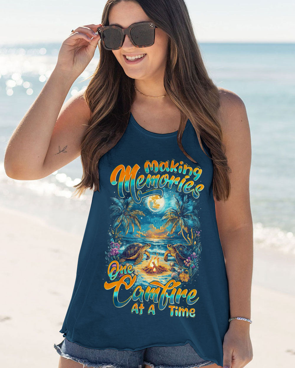 MAKING MEMORIES ONE CAMPFIRE AT A TIME TURTLE ALL OVER PRINT - TYTM0312242