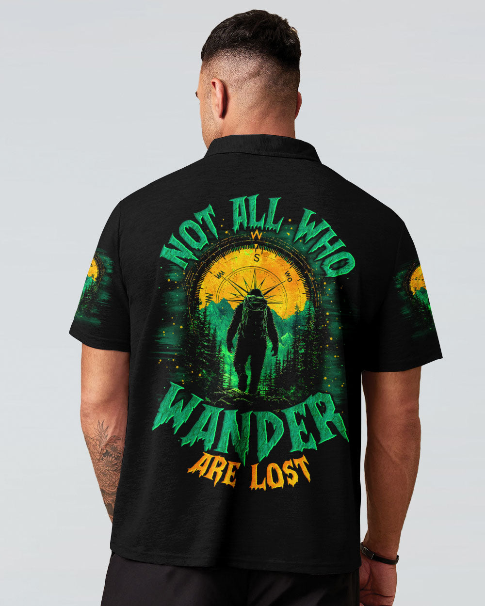 NOT ALL WHO WANDER ARE LOST BIGFOOT ALL OVER PRINT - TYTM0702253