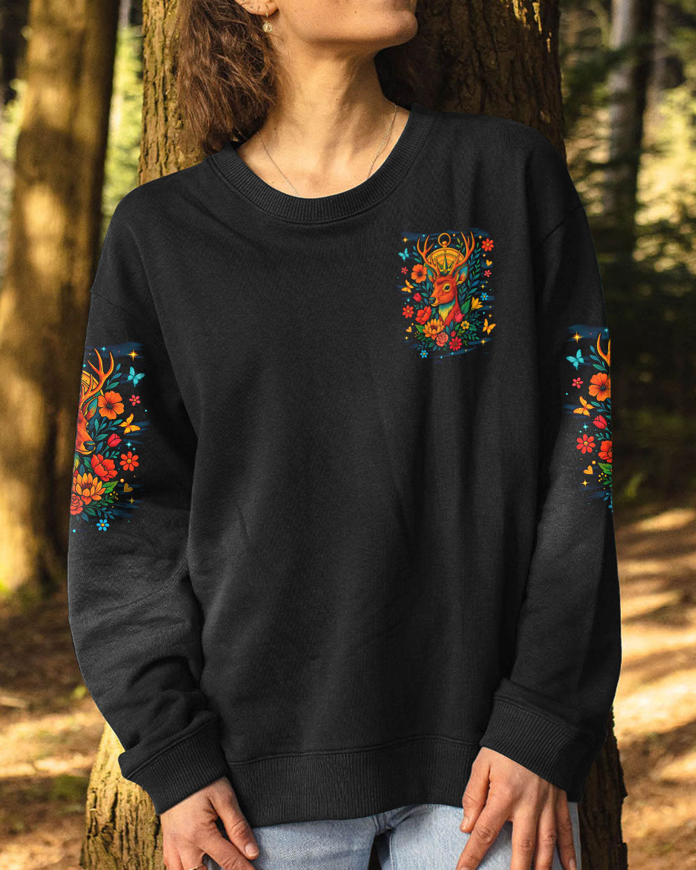 AND INTO THE FOREST I GO DEER ALL OVER PRINT - TYTM0807252